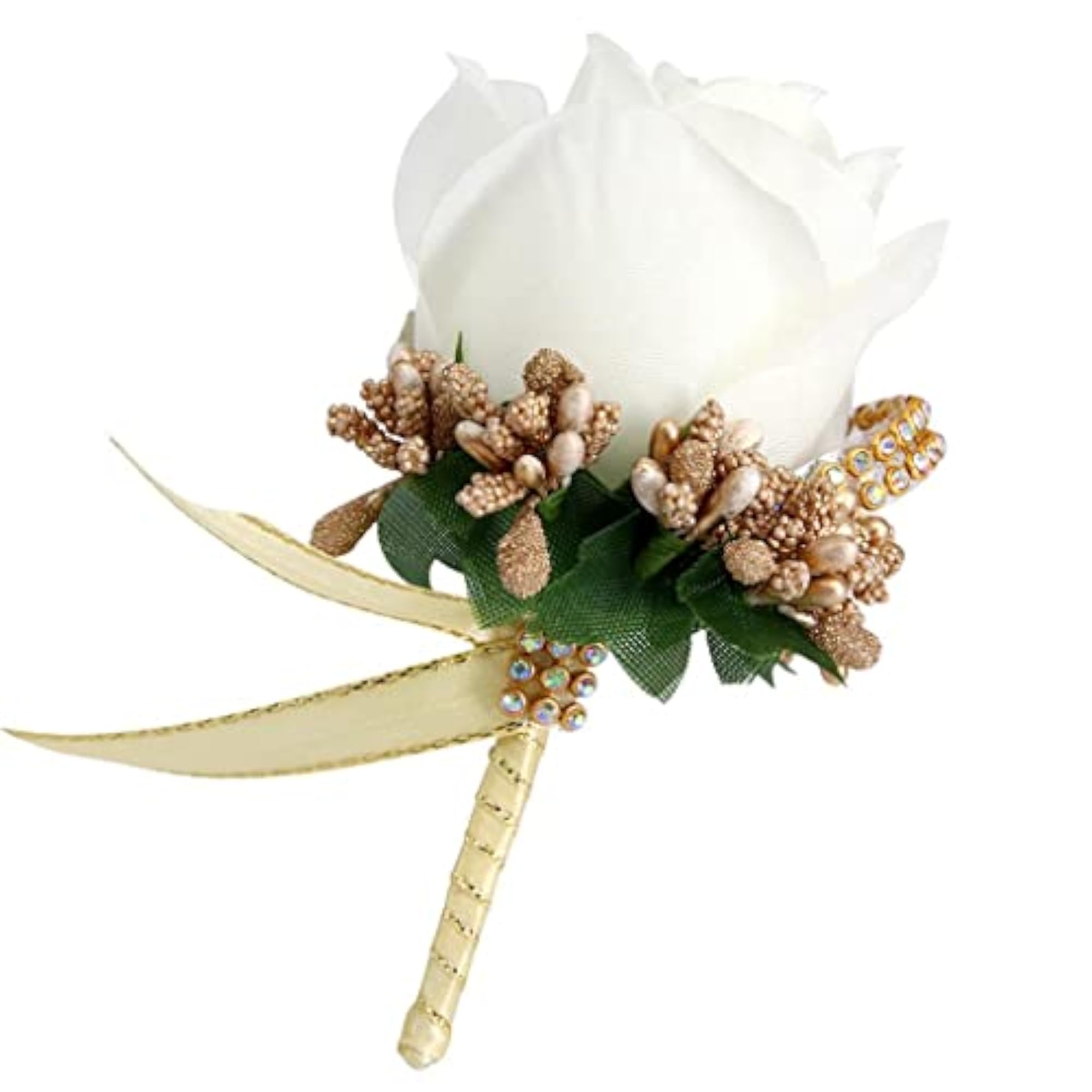12pc Stimulation Rose Flower Brooch Pins for Weddings